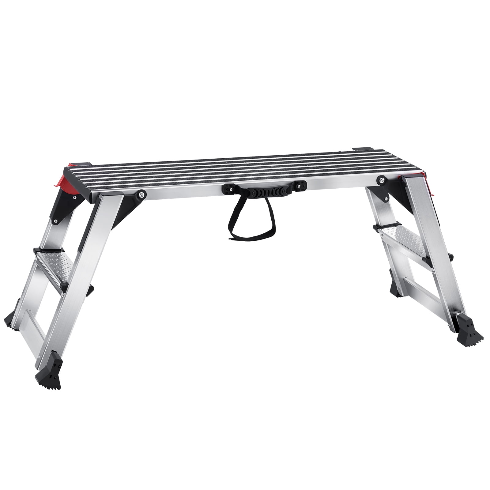 VEVOR Aluminum Folding Work Platform Drywall Ladder 660lbs Non-slip Bench