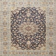 thumbnail image 1 of Ahgly Company Machine Washable Indoor Square Traditional Rosy-Finch Purple Area Rugs, 5' Square, 1 of 7