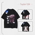 thumbnail image 2 of Camiseta Kawaii de Hello Kitty de Anime Sanrio Kuromi My Melody StellaLou, ropa informal de manga corta con estampado de algodón Y2K para parejas, 2 of 4