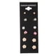 thumbnail image 4 of 6 pares de de flores Pendientes de botón de cristal Pendiente de Jinwen Juegos de aretes de 6 pares, 4 of 7