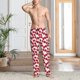 thumbnail image 2 of Fotbe Tulips Flowers Pantalones de Pijama para Hombre, Pantalones de Dormir, Pantalones de Casa con Cintura Ajustable y Bolsillos-Large, 2 of 6