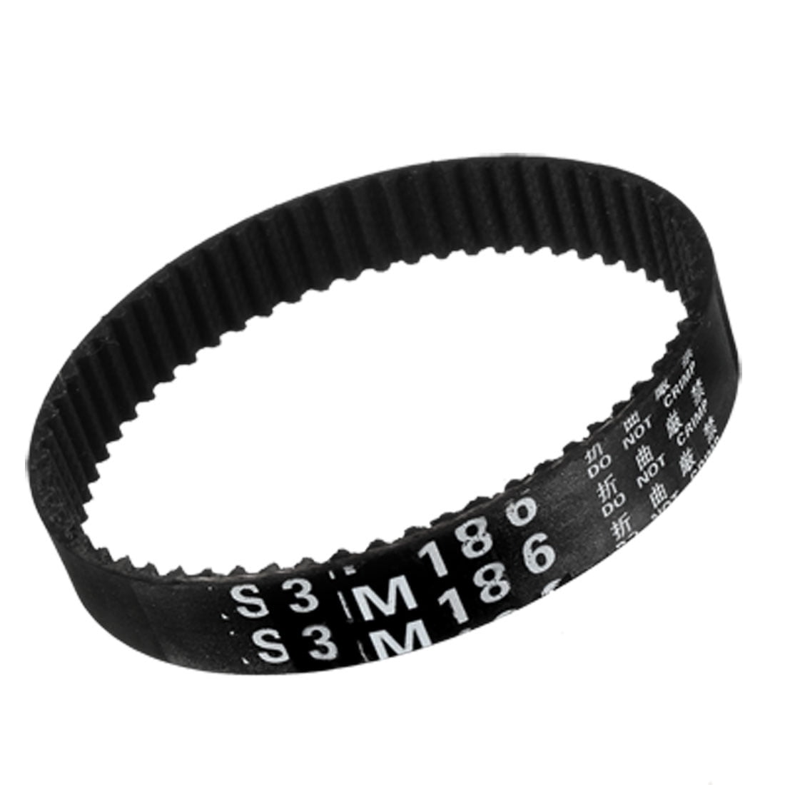 Unique Bargains S3M 62 Teeth Engine Timing Belt Rubber GearedBelt