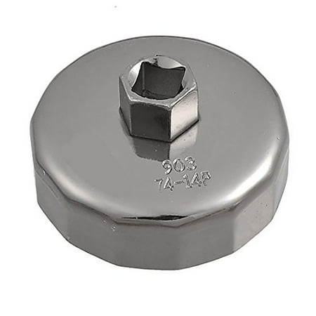

74mm 14 Flute Aluminum Oil Filter Wrench Socket Remover Tool for