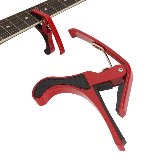 Capo de guitare, TANMUS 3in1 Capodastre en métal zinc pour guitares  acoustiques et électriques (avec porte-médiator