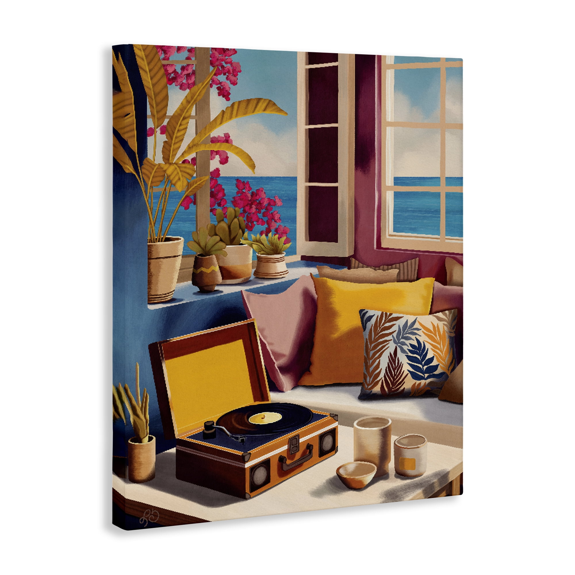 Stupell Industries Boho Vacation By The Sea Canvas Wall Art, design by Lisa R Dumm