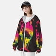thumbnail image 3 of Lsque Flamingo And Palm Trees At Sunset UPF 50+ Lightweight Sun Protection Men's Women's Long Sleeve Shirt, Hoodie Performance -Small, 3 of 9