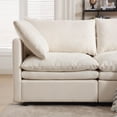 thumbnail image 5 of Modern U-Shaped Sectional Sofa, 5-Seat Sofa, Sleeper Sofa Couch with Chaise Lounge for Living Room, Apartment, Upholstered,Polyester (Beige), 5 of 12