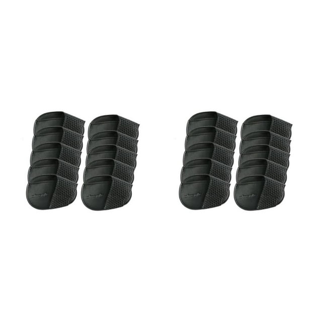 Destyer Golf Head Covers PU Portable Protector Travel Golf Athlete for Training Black Large 10 Pcs 2Set