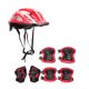thumbnail image 1 of Zmeidao - Juego de 7 cascos de bicicleta para niños, ajustables, con rodilleras, coderas y muñequeras, para niños de 3 a 10 años, para niños y niñas, para patinar, patinetas, scooters, patinetes y, 1 of 2