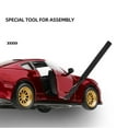 thumbnail image 4 of Model Car Diecast Toy Car Assembly Kit Kids for Ford Mustang GT 2018 Sports Car 1/42 TAPDRA Spare Part, 4 of 4