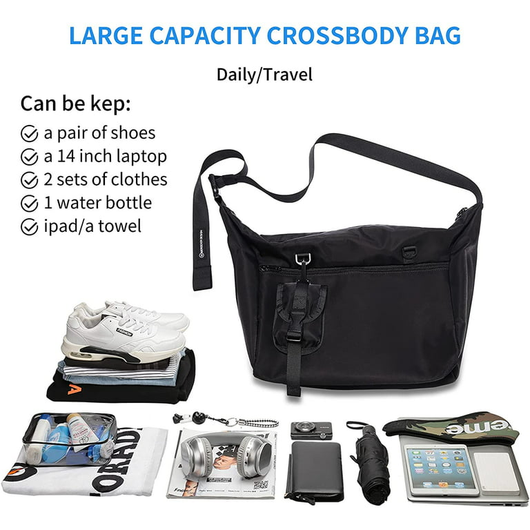 Small Messenger Shoulder Crossbody Bags for Men Women, Lightweight  Waterproof Mini Side Bag Satchel Bag for Women Kids Middle School College  Commuter