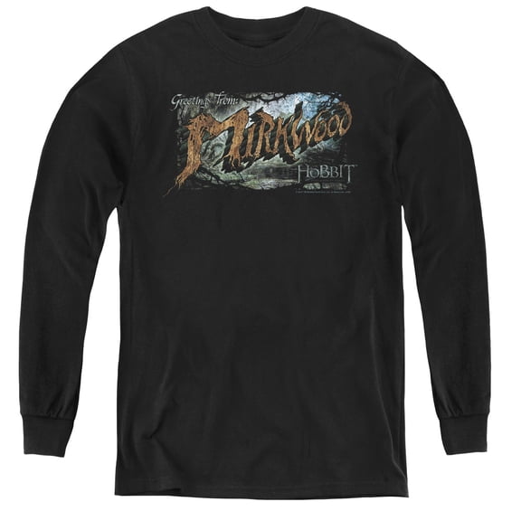 Hobbit - Greetings From Mirkwood - Youth Long Sleeve Shirt - Small