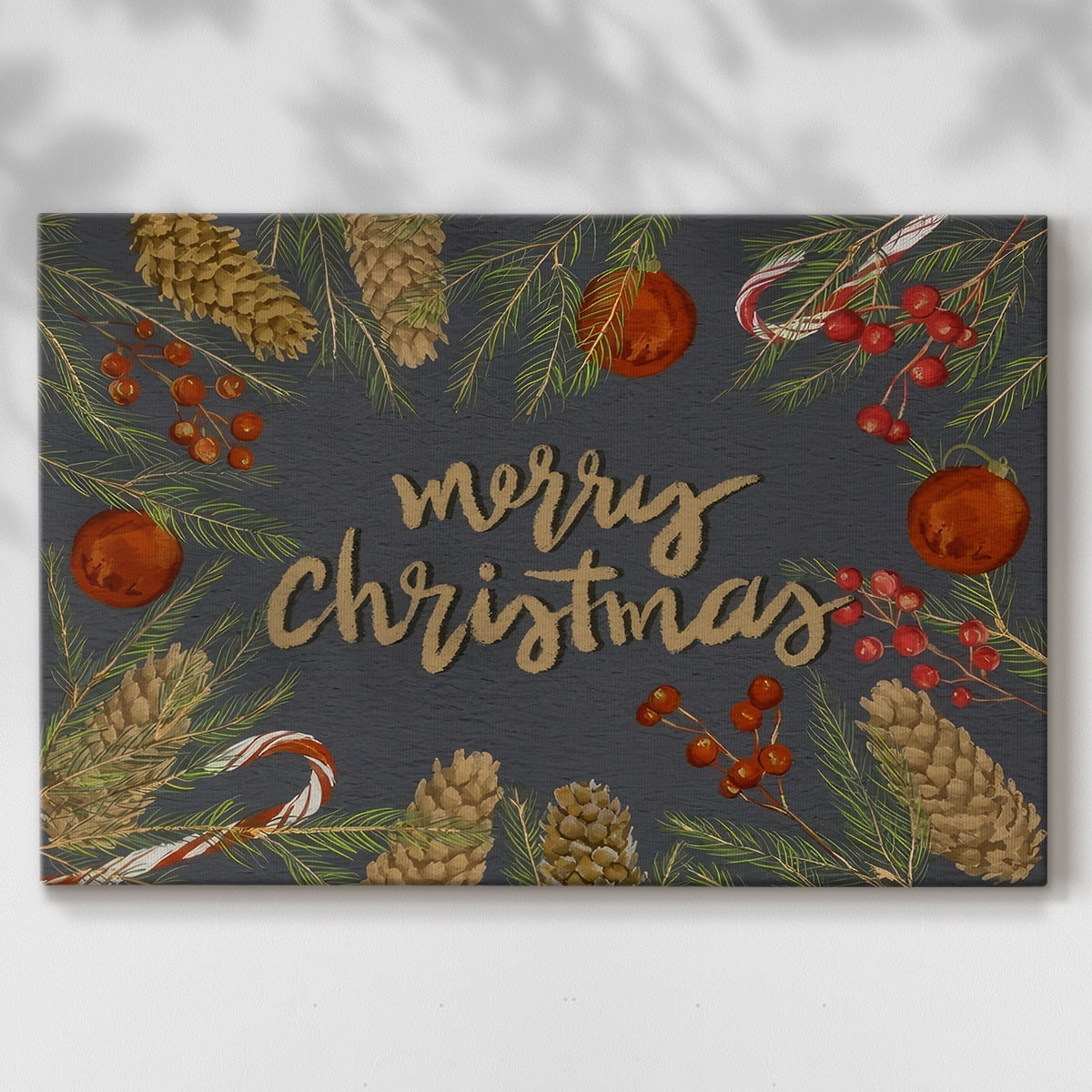 Holiday Sentiment I- Gallery Wrapped Canvas