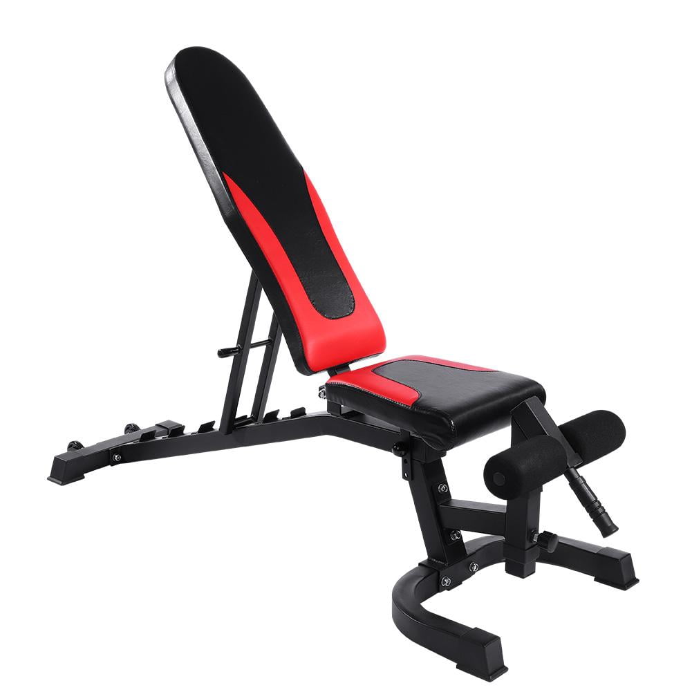 HERCHR Heavy Duty Adjustable Foldable Utility Weight Bench Incline Gym