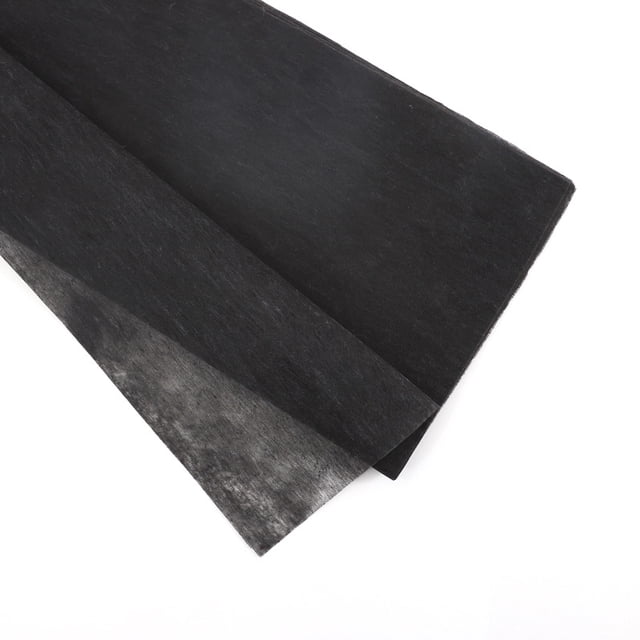 Nvzi cotton paper single color semi transparent non-woven fabric lining paper, bouquet hand held paper, pleated paper 50 * 50cm (black)