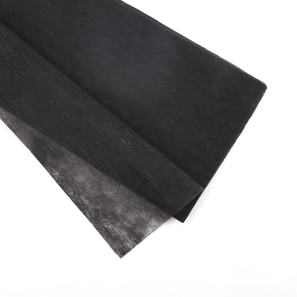 Nvzi cotton paper single color semi transparent non-woven fabric lining paper, bouquet hand held paper, pleated paper 50 * 50cm (black)