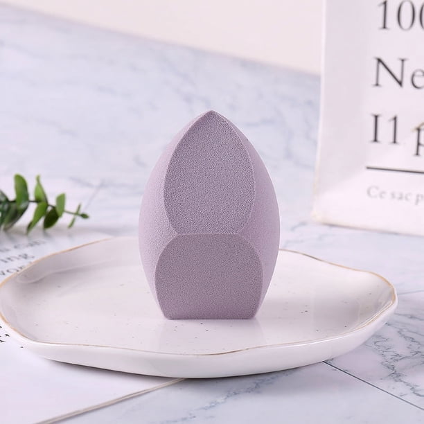 Zhuge Juego de 3 esponjas de belleza, esponja para difuminar maquillaje líquido y en crema, esponja para base de maquillaje, morado A02