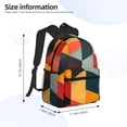 thumbnail image 2 of Easygdp Geometric Cube Pattern Art Mochila Casual para Portátil, Mochila para Escuela, Viajes, Negocios, 2 of 6