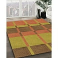 thumbnail image 3 of Ahgly Company Machine Washable Indoor Square Transitional Mahogany Brown Area Rugs, 3' Square, 3 of 7