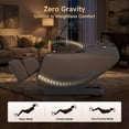 thumbnail image 4 of Real Relax Electric Massage Chair, Zero Gravity Full Body Massage Recliner Chair with 10 Fixed Rollers, Touch Screen Controller, Brown, 4 of 11