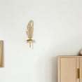 thumbnail image 4 of BEADCEST 2Ud De Pared Forma Hoja En Metal Dorado Para, 4 of 8