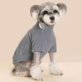 thumbnail image 3 of BadPiggies Fleece Vest Dog Sweater with Leash Attachment, Warm Pullover Dogs Coat Jacket Small Pet Winter Clothes (L, Gray), 3 of 9