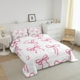 thumbnail image 3 of Erosebridal Princess Bow Comforter Sets Full Size, Kawaii Ribbon Comforters & Duvets, Princess Style Reversible Duvet Insert, Breathable Bedroom Decoration, 3 Pieces, 3 of 8