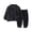 Black, variant on Girls Outfit Sets Girls' Clothing Sets Girls Flannel Pajama Set Warm Winter Outfit Soft Sleepwear For Toddler Kids Cozy Home Loungewear