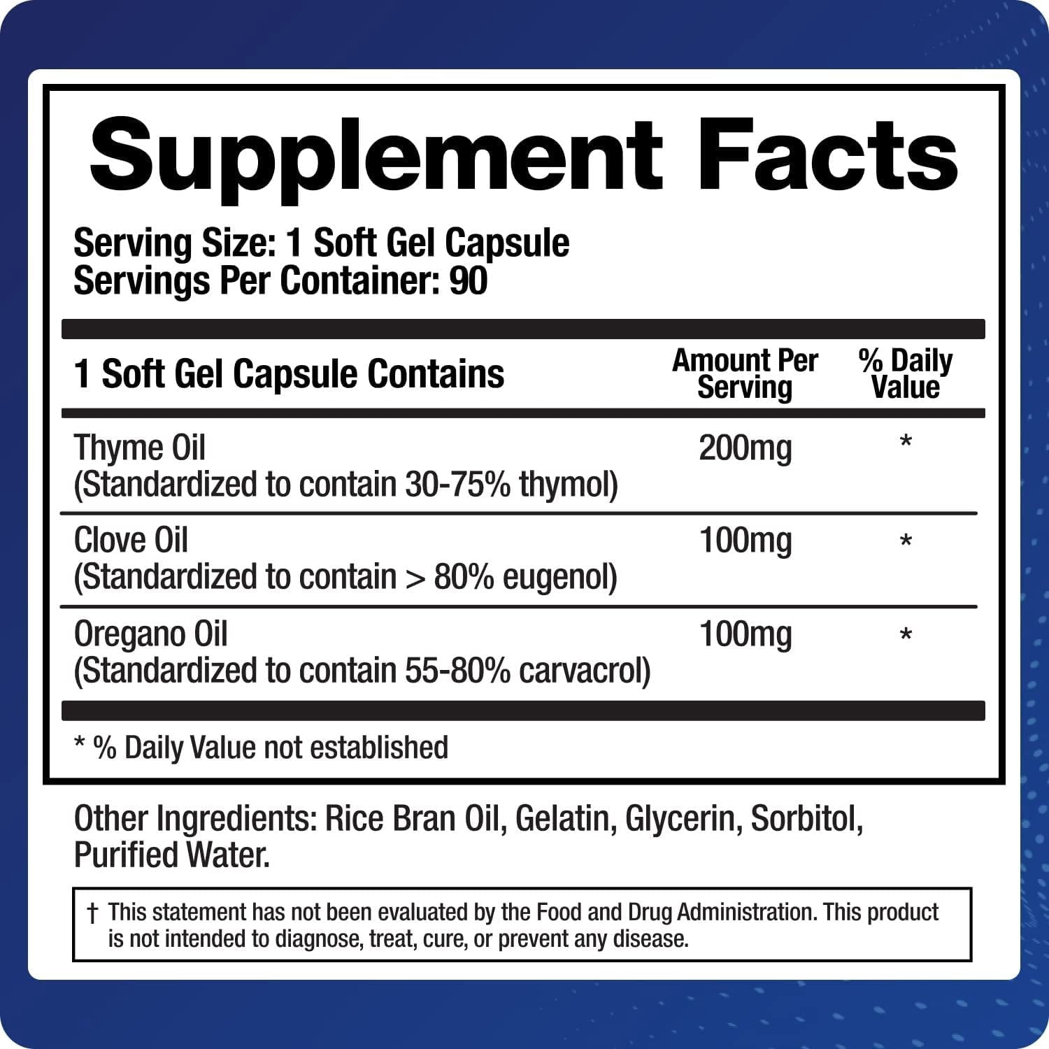 BioMatrix Oil Blend of Thyme, Oregano, Clove, GI Repair Softgels | Microb-Defend Supplement (90 Capsules)