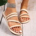 thumbnail image 6 of Women's Fashion Casual Spring New Beach Open Toe Flat Slippers Clearance Under $10.00, 6 of 6