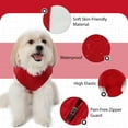 thumbnail image 3 of Windproof Dog Winter Coat Soft Dog Jacket Warm Dog Vest Cold Weather Pet Apparel for Small Medium Dogs,Wine Red,S, 3 of 7