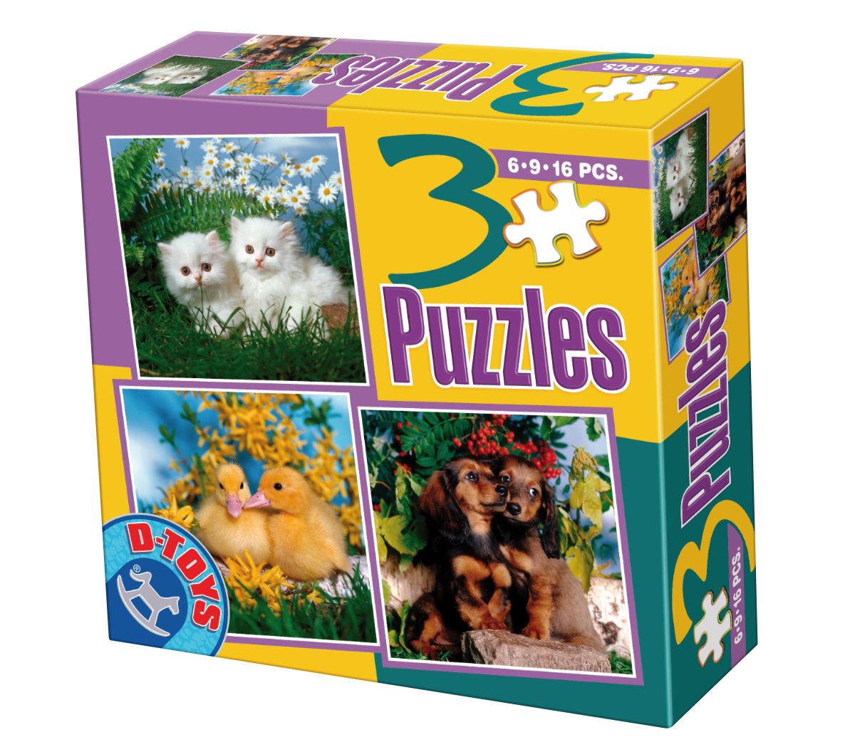 D-Toys Puzzles Dogs Cats Kittens Puppies Children/'s Jigsaw Puzzle Animal