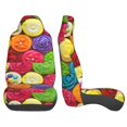 thumbnail image 3 of Fuzoiu Brightly Colored Cupcakes Print Seat Covers Set, Car Seat Covers Front Seats, Car Seat Protector, Car Seat Cushion, Seat Covers Carseat Cover Universal Fit for Most Cars, 3 of 7