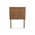 thumbnail image 2 of Baxton Studio Patwin Modern and Contemporary Transitional Ash Walnut Finished Wood Twin Size Headboard, 2 of 5