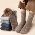 thumbnail image 2 of LEZMORE 5 Pairs Women's Wool Socks Gift Winter Warm Thickened Knit Comfortable Cozy Crew Socks, Womens Vintage Socks, 6-10, 2 of 12