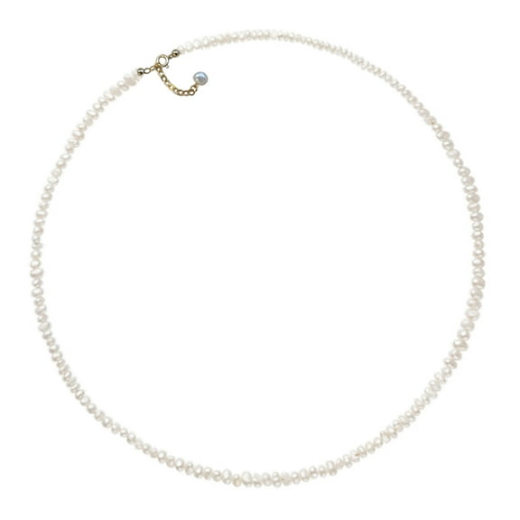 Simple Freshwater Pearl Irregular Necklace Simple Retro Temperament Small for Crystal Short Clavicle Neckla