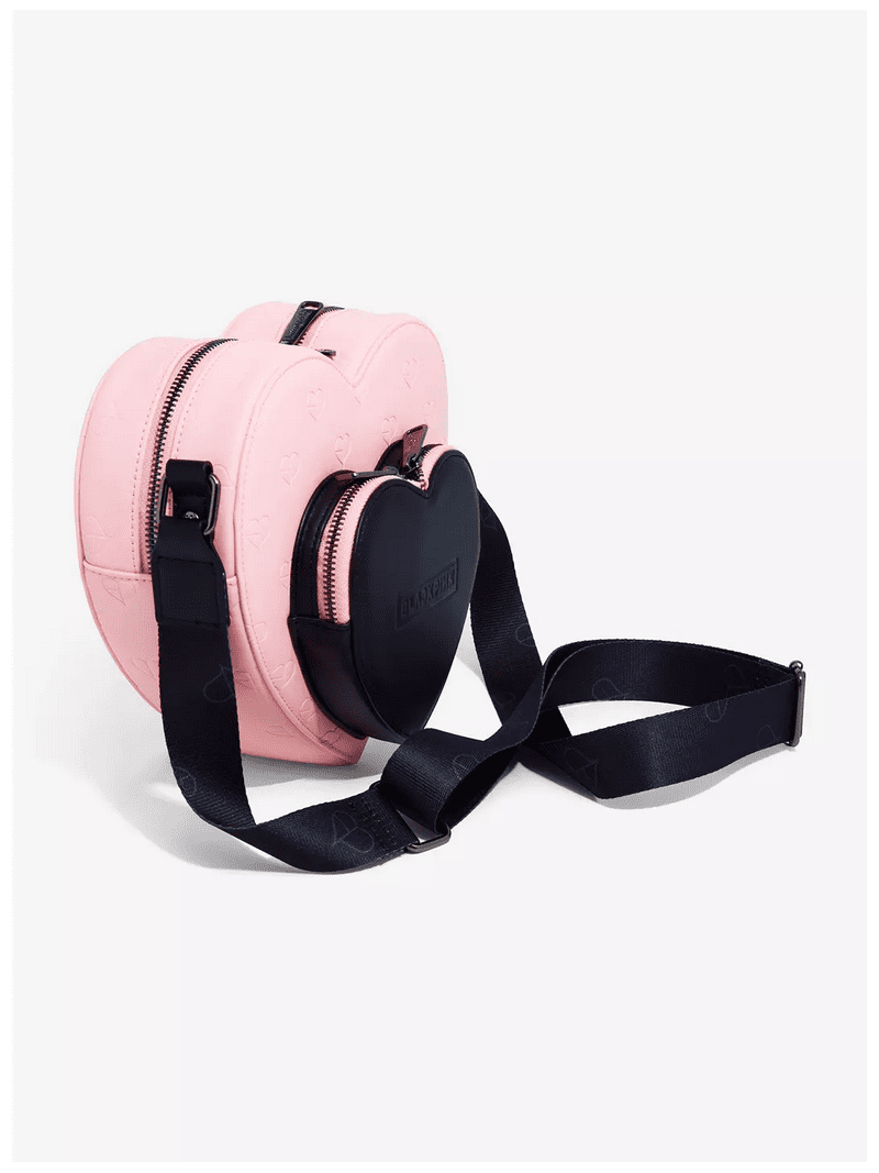Loungefly BLACKPINK All-Over Print Heart Shaped Crossbody Bag