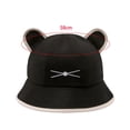 thumbnail image 7 of Segolike Womens Sun Hat, Cat Ear Bucket Hat Portable Beach Hat Wide Brim Foldable Sun Visor Hats Fisherman Cap for Trip Summer Sightseeing Hiking Black, 7 of 7
