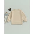 thumbnail image 4 of Bagilaanoe Toddler Baby Girl Casual Sweatshirt Long Sleeve Letter Print Pullover 6M 12M 18M 24M 3T 4T Kids Fall Loose Tee Tops, 4 of 7