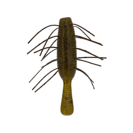 Yamamoto Fuzzy Nuki 2.5 Worm Green Pumpkin Black Flake