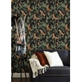 thumbnail image 3 of Nuwallpaper Black Midnight Animals Jhalana Peel & Stick Wallpaper, 3 of 5