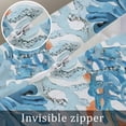 thumbnail image 5 of Ocean Turtle Throw Pillow Covers, Soft Pillowcases with Invisible Zipper, Blue Coastal Coral Starfish Seagrass Decorative Square Pillow Cushion Covers for Living Room Couch Sofa Bed 16x16 Inches, 5 of 8