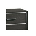 thumbnail image 2 of Contemporary Style Three Drawers Wooden Nightstand with Bar Handles, Dark Gray, 2 of 2