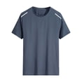 thumbnail image 3 of KKBOTIVE Mens T Shirts Short Sleeve Athletic Tees Solid Color Sports Undershirt Quick Drying Tops Fashion Clothes for Mens Z01 Dark Gray XXXXL, 3 of 3