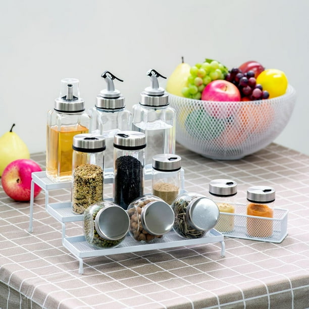 Expandable spice rack and cabinet organizer sale