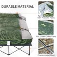 thumbnail image 4 of Camping Cot with Thick Pad Air Mattress for Sleeping Camping Bed, Folding Cot 352LBS Support, Comfortable Portable Travel Camp Cot Pad for Home Office Beach Garden Fishing, 4 of 7