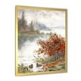 thumbnail image 2 of Designart 'View Of The Lake In Autumn Colored' Traditional Framed Art Print, 2 of 4