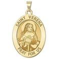 thumbnail image 2 of Picturesongold.Com Saint Verena Oval Religious Medal Female Adult-1/2 x 2/3 in Dime Sterling Silver, 2 of 2