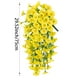 thumbnail image 3 of Cesta colgante con enredadera de rosas artificiales | Decoración floral para pared de 75 cm para sala o jardín | Flores y hojas plásticas artificiales decorativas | Fácil instalación | Decoración, 3 of 9
