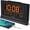 Orange, variant on Digital Alarm Clock with Battery Backup, 5 Inch Large Display, Auto Set Clock, USB Charging Ports, 12/24H